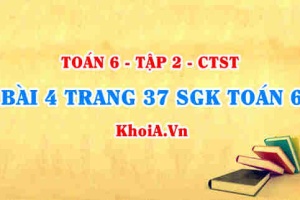 Bài 4 trang 37 SGK Toán 6 Tập 2 Chân trời sáng tạo